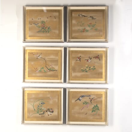 Set of Six Japanese 19th Century Paintings WD9929023