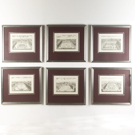 Set of Six English Panoramic Engravings WD8718380