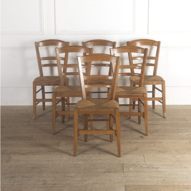 Set of Six Walnut Dining Chairs CD4813148