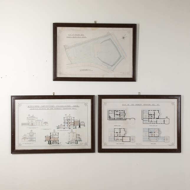 Set of Three 20th Century Architectural Drawings WD6229038