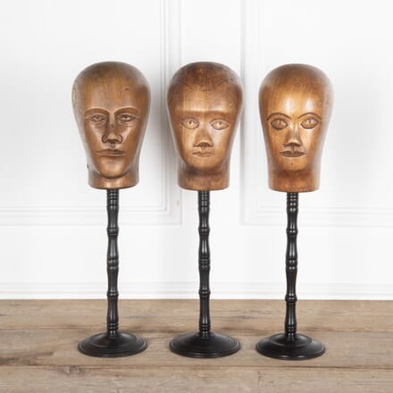 Set of Three Early 20th Century German Milliners Heads OF2330217
