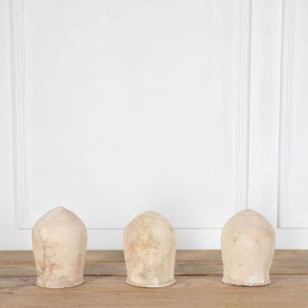 Set of Three French 19th Century Terracotta Hat Moulds DA2834030