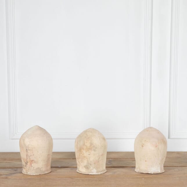 Set of Three French 19th Century Terracotta Hat Moulds DA2834030