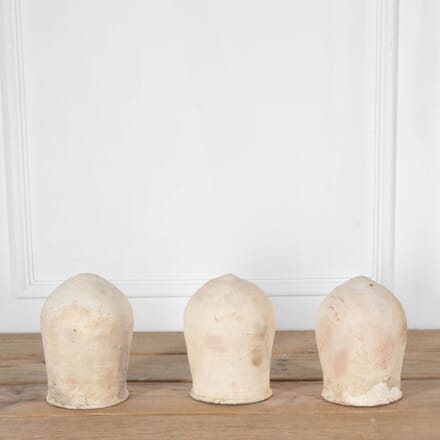 Set of Three French 19th Century Terracotta Hat Moulds DA2834031