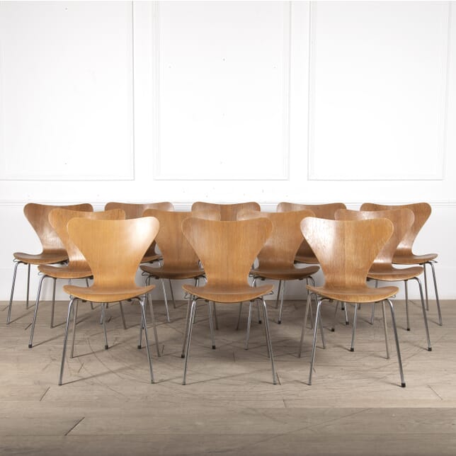 Set of Twelve Arne Jacobsen Chairs by Fritz Hansen CD5022077