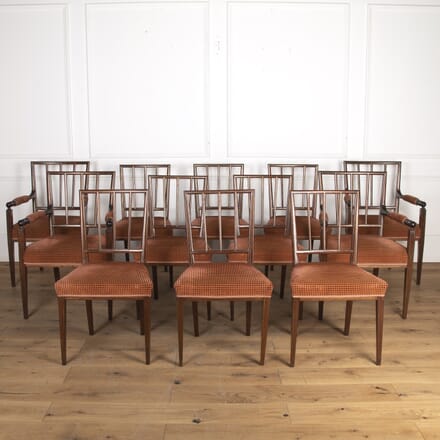 Set of Twelve Danish Neoclassical Dining Chairs CH2721831