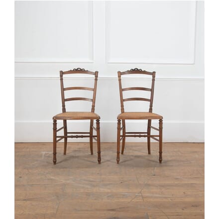 Set of Two Ladder Back Rattan Seat Chair CD5934227