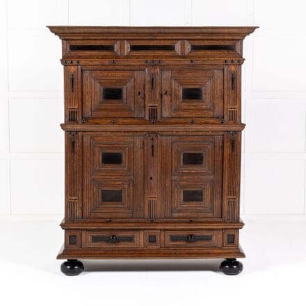 Small 18th Century Dutch Oak Cabinet CU0633985
