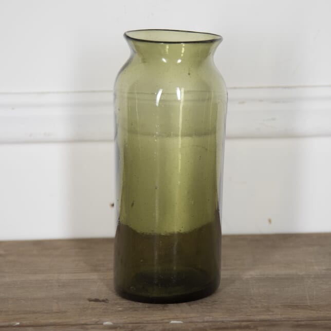 Small 19th Century French Green Glass Jar DA4423194
