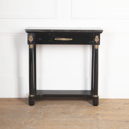 Small 19th Century Ebonised Console Table CO8522019