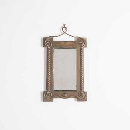 Small 19th Century English Arts and Crafts Wall Mirror MI8033186