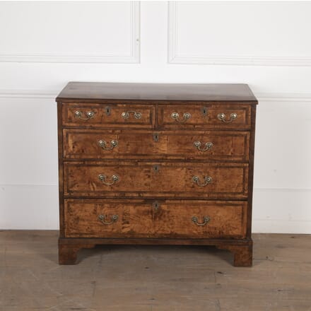Small 19th Century Burr Elm Chest of Drawers CC2022346