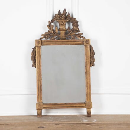 Small French 19th Century Gilt Mirror MI8527517