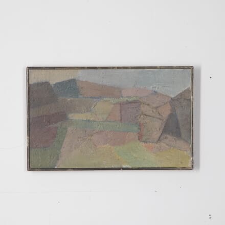 Small Mid-Century Swedish Abstract Landscape WD3030795