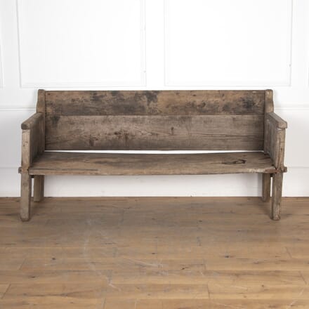 Spanish 18th Century Catalan Country Bench CH8122986