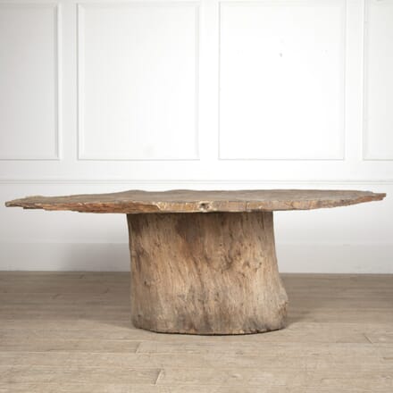 Stone Table with Solid Tree Trunk Base TC2818482