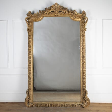 Large 19th Century Gilded French Mirror MI8124391