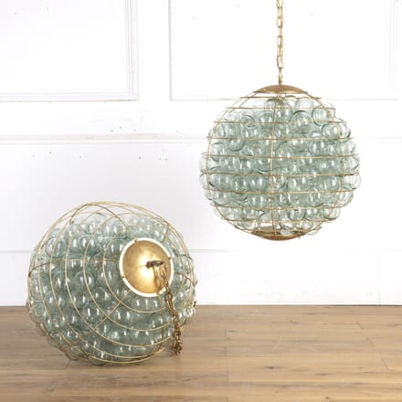 Stunning Pair of Orb Chandeliers LC8715696