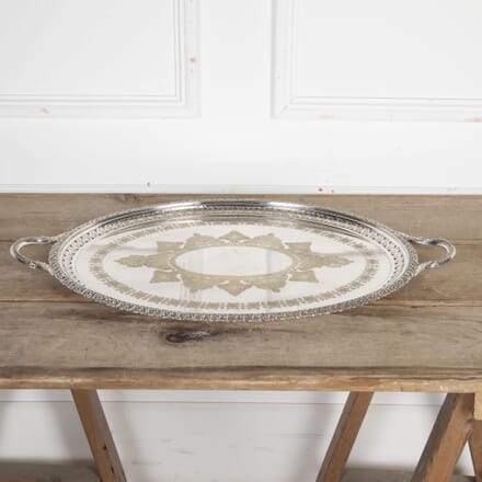 Extra Large 19th Century Silver Plated Serving Tray by Mappin and Webb DA5824532