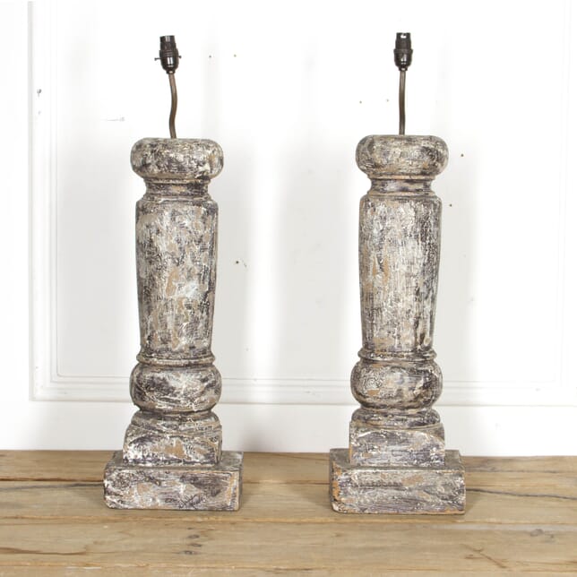 Pair of Carved Column Table Lamps LT1317527
