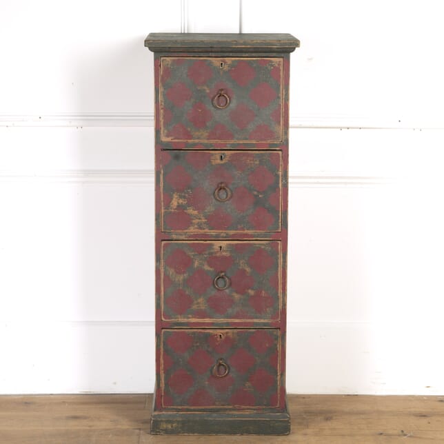 Tall Painted Four Drawer Chest CC7318884