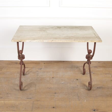 19th Century French Travertine Bistro Table CO7121191