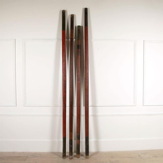 19th Century Swahili Lacquered Poles