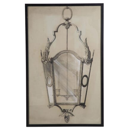 Charcoal Drawing of a Lantern WD208913