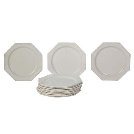 19th Century Octagonal Creamware Side Plates DA0110321