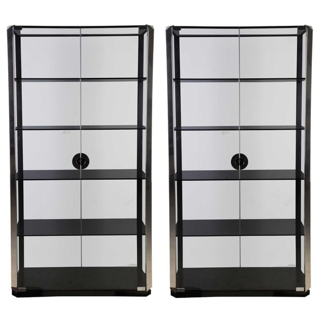 Pair of Mario Sabot Glass Cabinets BK3012188
