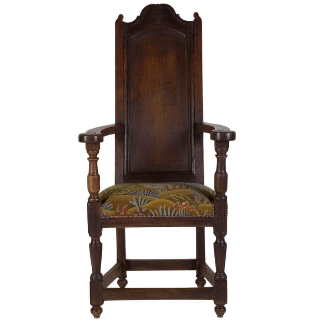 19th Century Country Oak Fireside Chair