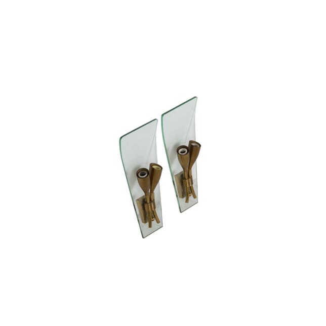 Small Pair of Curved Sconces LW3010674