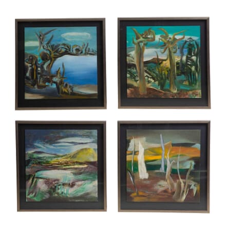 Set of Four Abstract Landscapes WD3012058