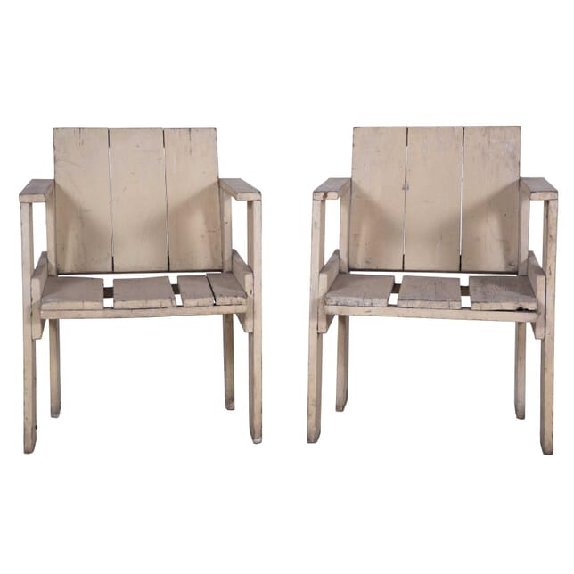 Pair of Crate Chairs by Gerrit Thomas Rietveld CH7359946