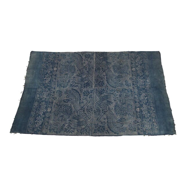 Chinese Batik Bed Cover