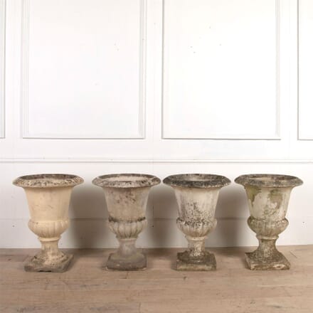 Four Early 20th Century Composition Stone Urns GA0161294