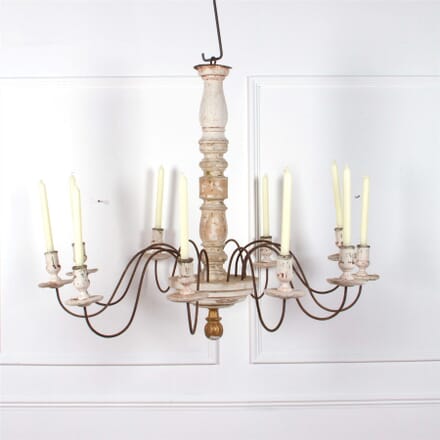 Distressed Giltwood and Gesso Chandelier LC0861963