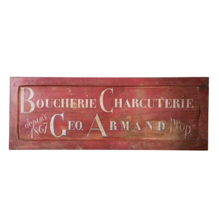 20th Century Charcuterie Sign WD2057921