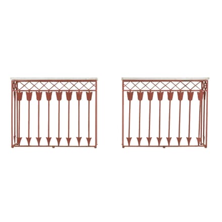 Pair of French 19th Century Iron Consoles CO0660351