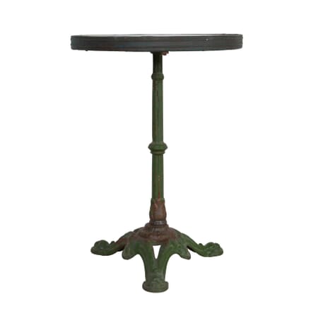 French Iron and Marble Bistro Table TC354725