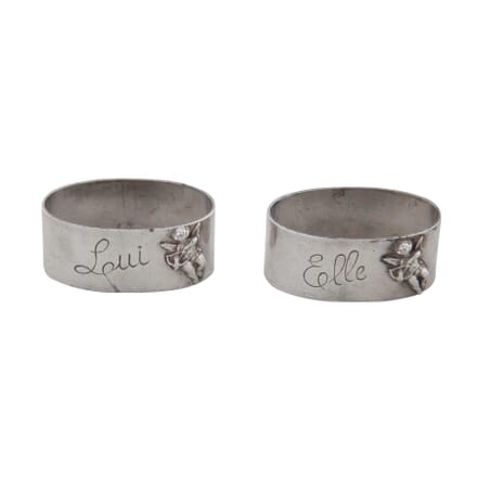 Vintage His and Hers Napkin Rings DA1556451