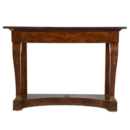 Burr Walnut and Marble Console Table CO2810624
