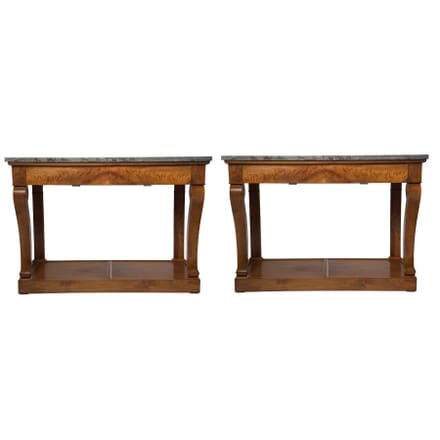 Pair of Marble Top Consoles CO4155076