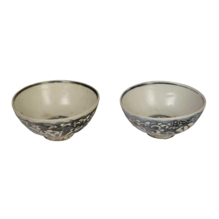 Pair of Nanking Cargo Porcelain Bowls DA9057607