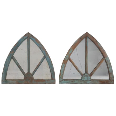 Pair of Arched Window Mirrors MI155688