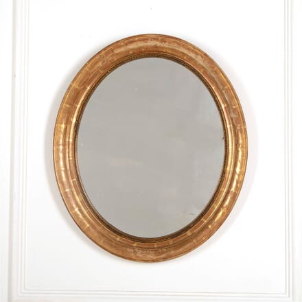 19th Century French Oval Mirror MI157018