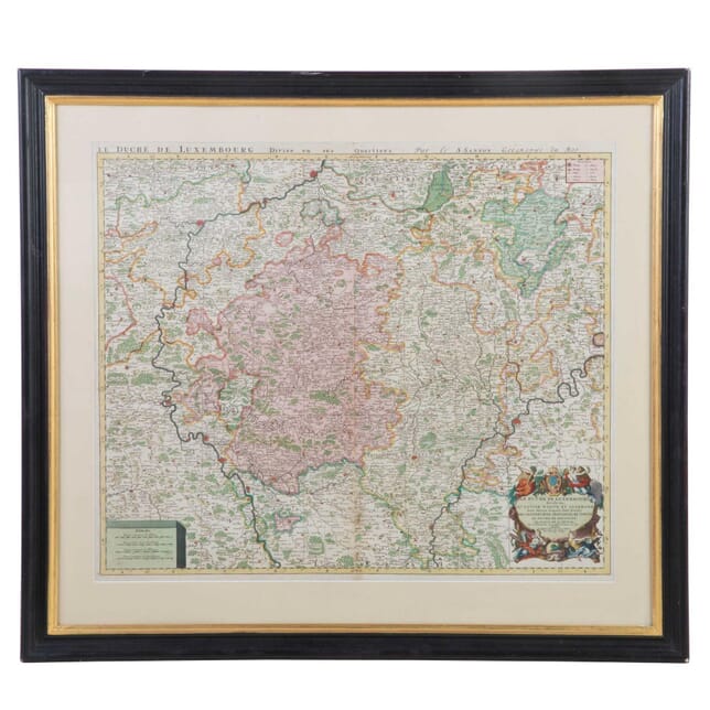 Le Duche De Luxembourg Hand Coloured Map WD0112831