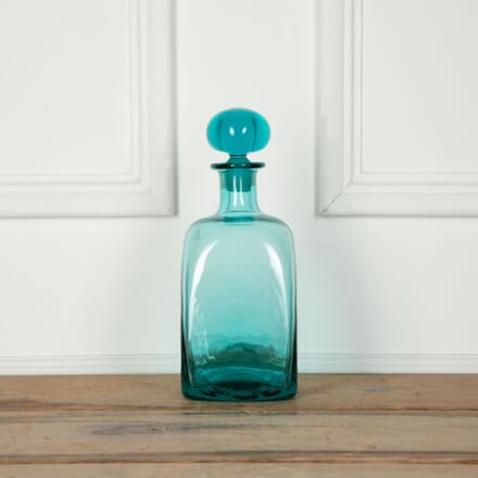 Turquoise Glass Decanter By Frank Thrower For Dartington DA5833852