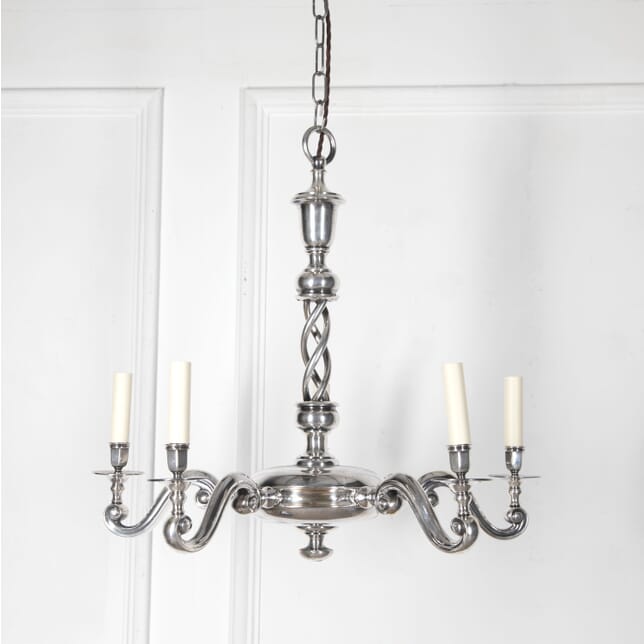 20th Century English Silver Plated Chandelier LC2126186