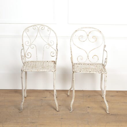 Pair of 19th Century French Metal Garden Chairs GA7520744